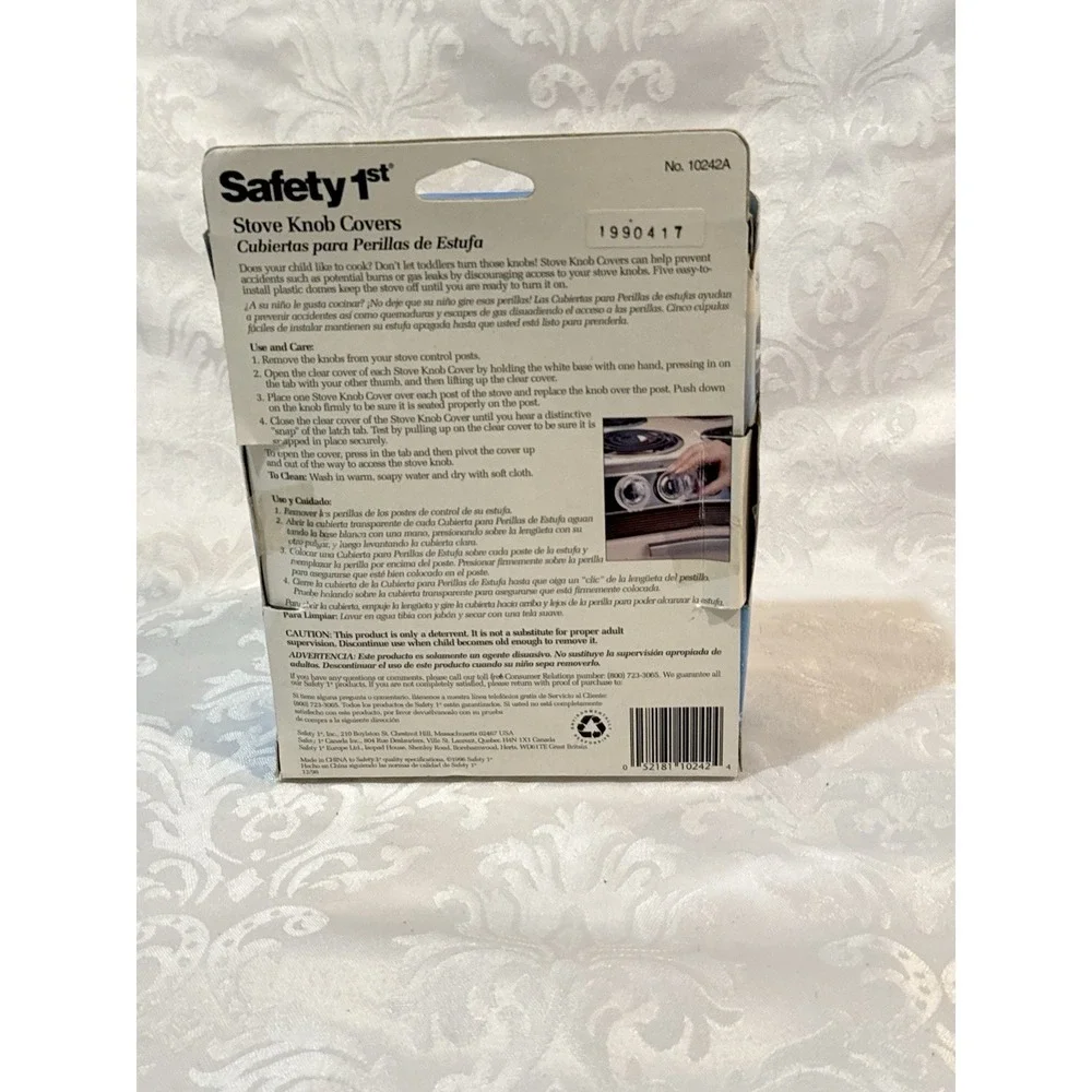 Safety 1st brand gas and electric stoves knob cover set comes‎ in a 5-pack New